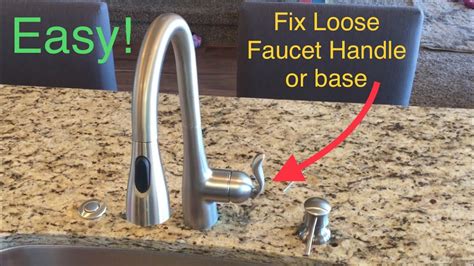 how to tighten a moen kitchen faucet|Tighten Loose Moen Kitchen Faucet Base Quickly